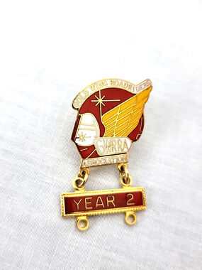 Gold Wing Road Riders Association GWRRA 2 Years Pin Vintage